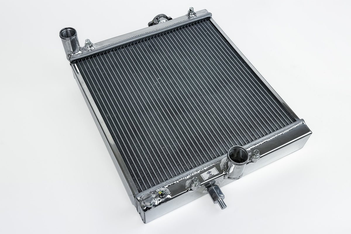 CSF High-Performance Half Radiator - Polished - Mitsubishi Lancer Evolution EVO 7 / 8 / 9