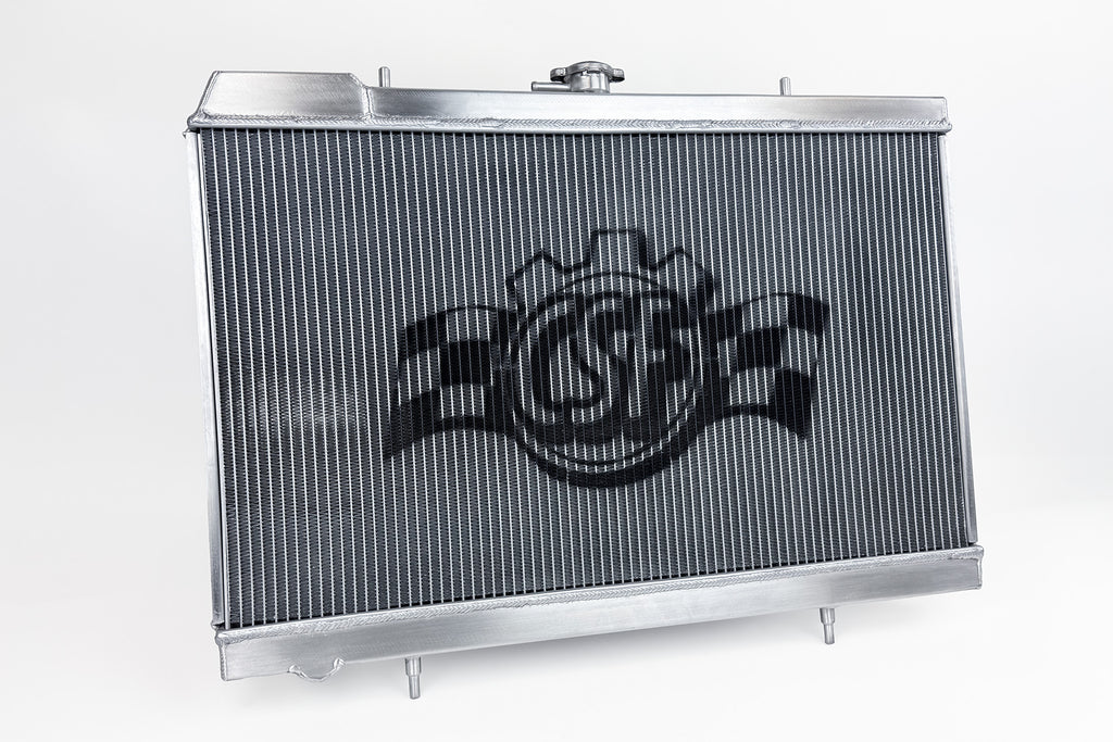 CSF High Performance All Aluminum Radiator - Black - Nissan R33 Skyline GT-R / GTS / GTS-T