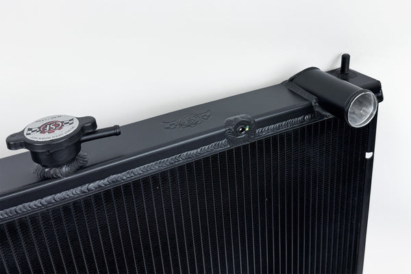 CSF High Performance All Aluminum Radiator - Black - Nissan R34 Skyline GT-R / GTS / GTS-T