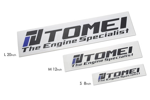 Tomei Engine Specialist Die Cut Black Decal Sticker (8") - Single