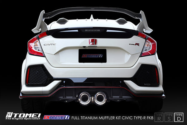 Tomei Expreme Ti Full Titanium Exhaust - Type-D - Honda Civic FK8 Type-R (2017-2021)