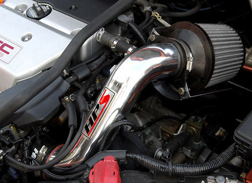 HPS Performance Air Intake Kit with Heat Shield, Polished, 827-121P