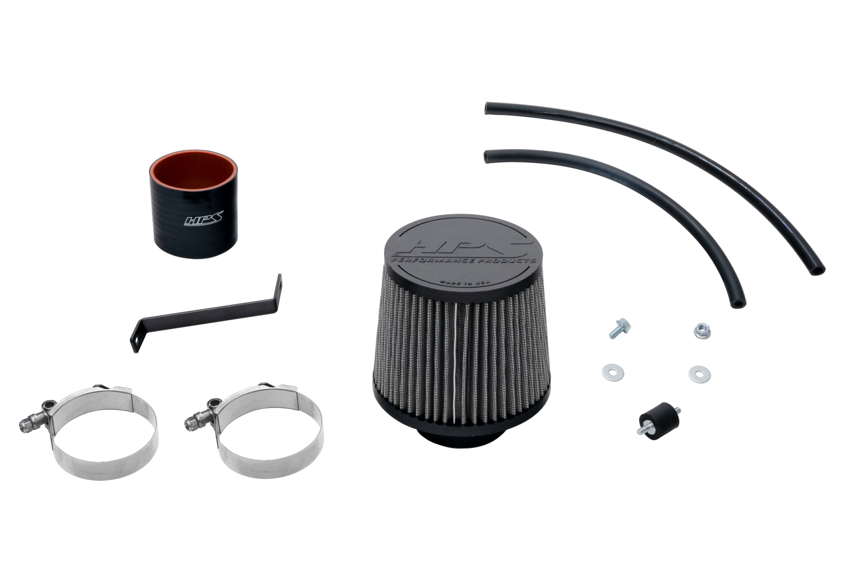 HPS Performance Air Intake Kit, Black, 827-275WB