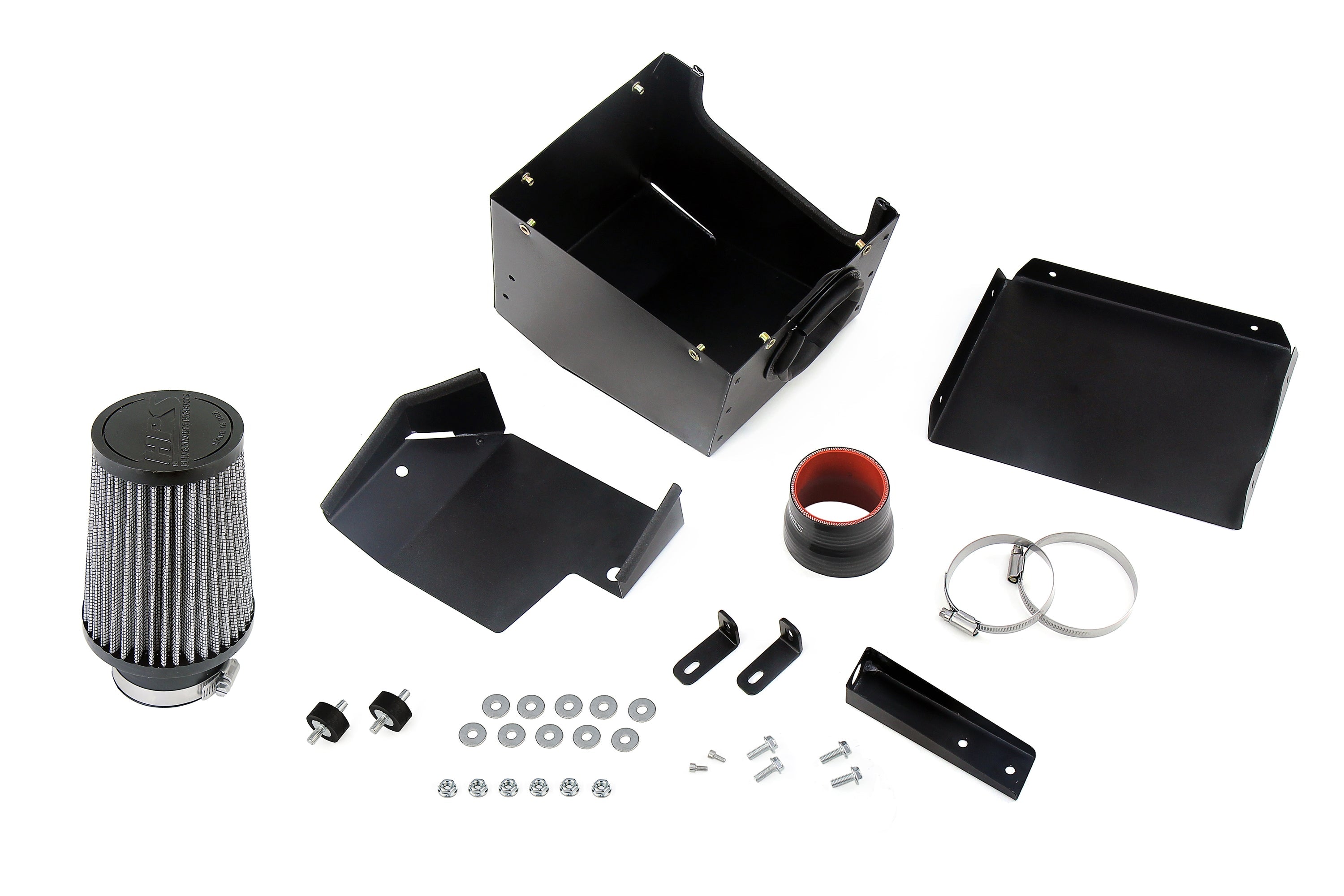 HPS Performance Air Intake Kit with Heat Shield, Polished, 827-406P