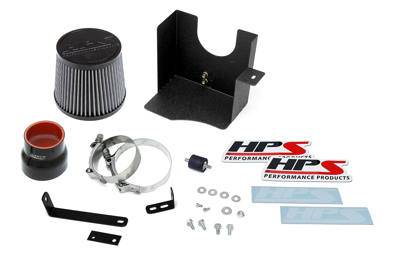 HPS Performance Air Intake Kit with Heat Shield, Polished, 827-516P