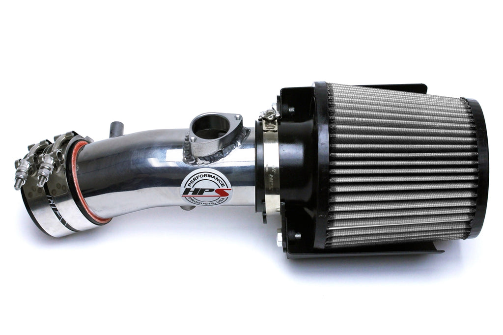 HPS Performance Air Intake Kit with Heat Shield Polished 827-531P