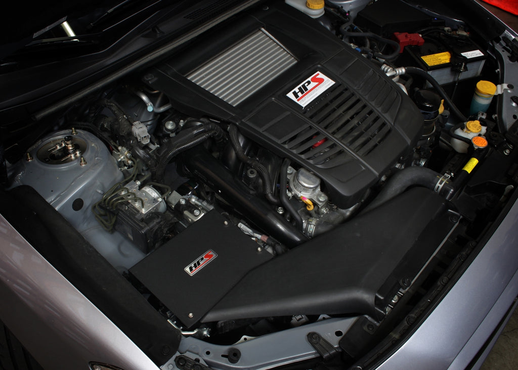 HPS Performance Air Intake Kit with Heat Shield, Polished, 827-545P