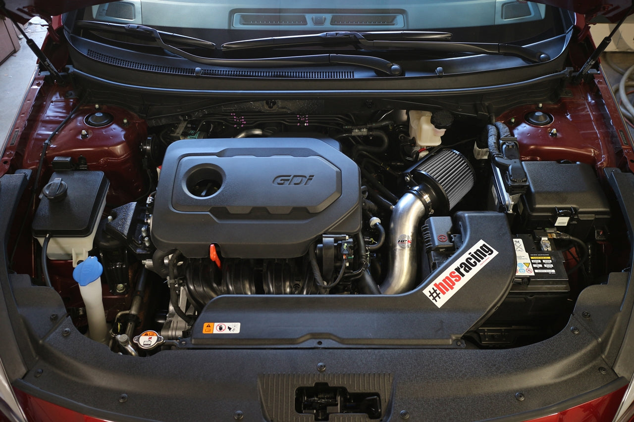 HPS Performance Air Intake Kit with Heat Shield, Black, 827-549WB