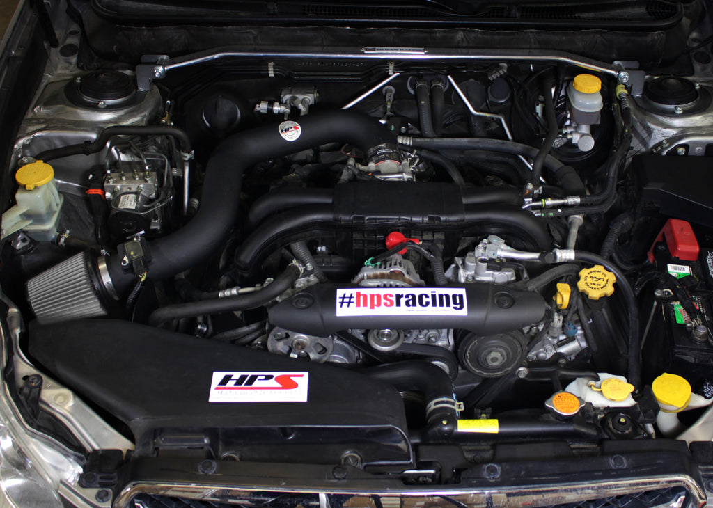HPS Performance Air Intake Kit with Heat Shield, Black, 827-557WB