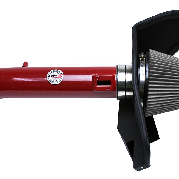 HPS Performance Air Intake Kit with Heat Shield Red 827-561R