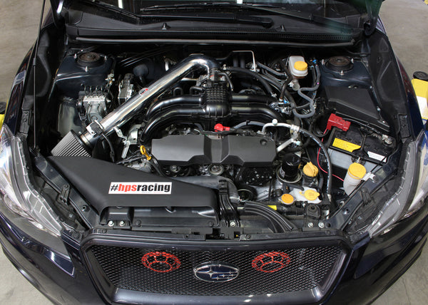 HPS Performance Air Intake Kit with Heat Shield, Blue, 827-563BL