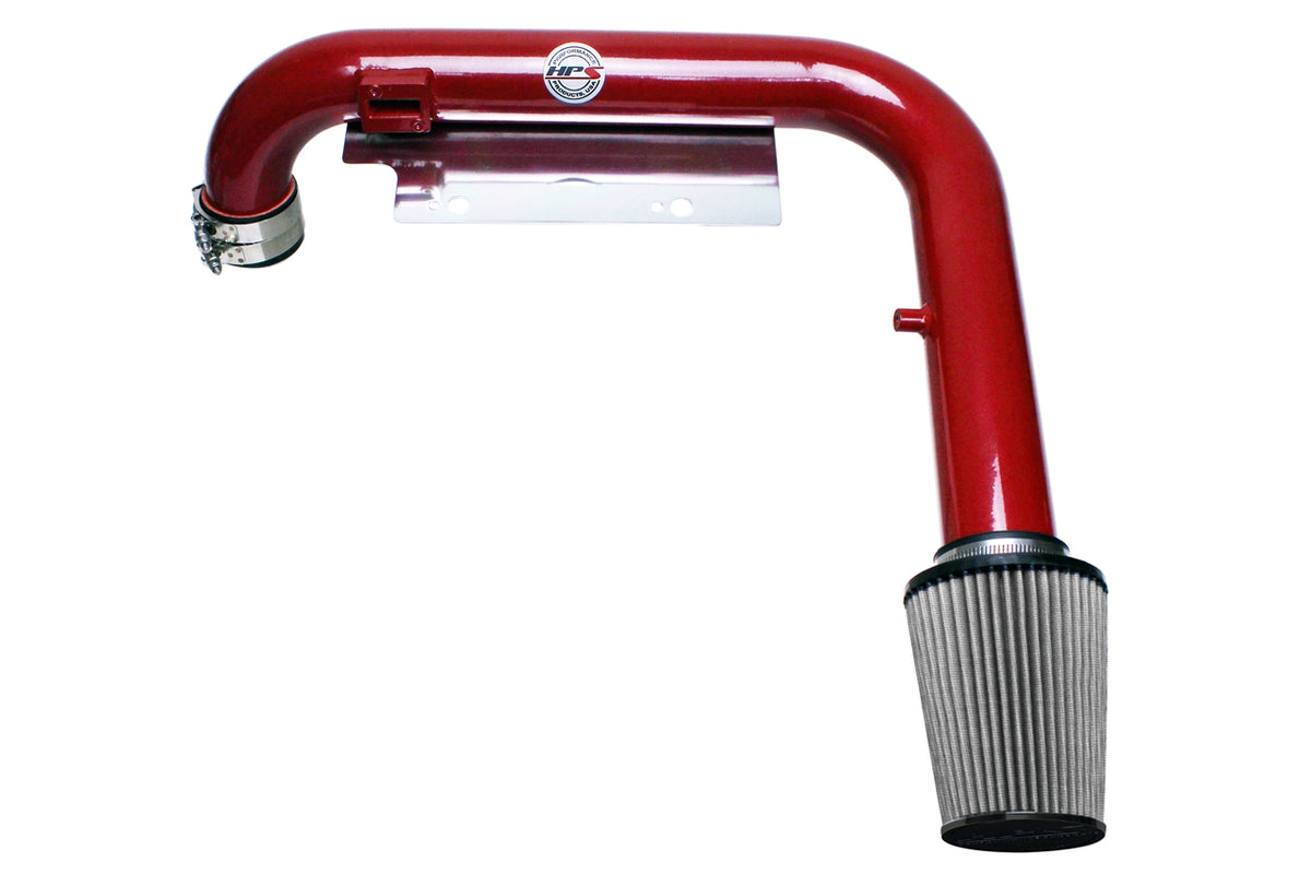HPS Performance Air Intake Kit with Heat Shield Red 827-564R