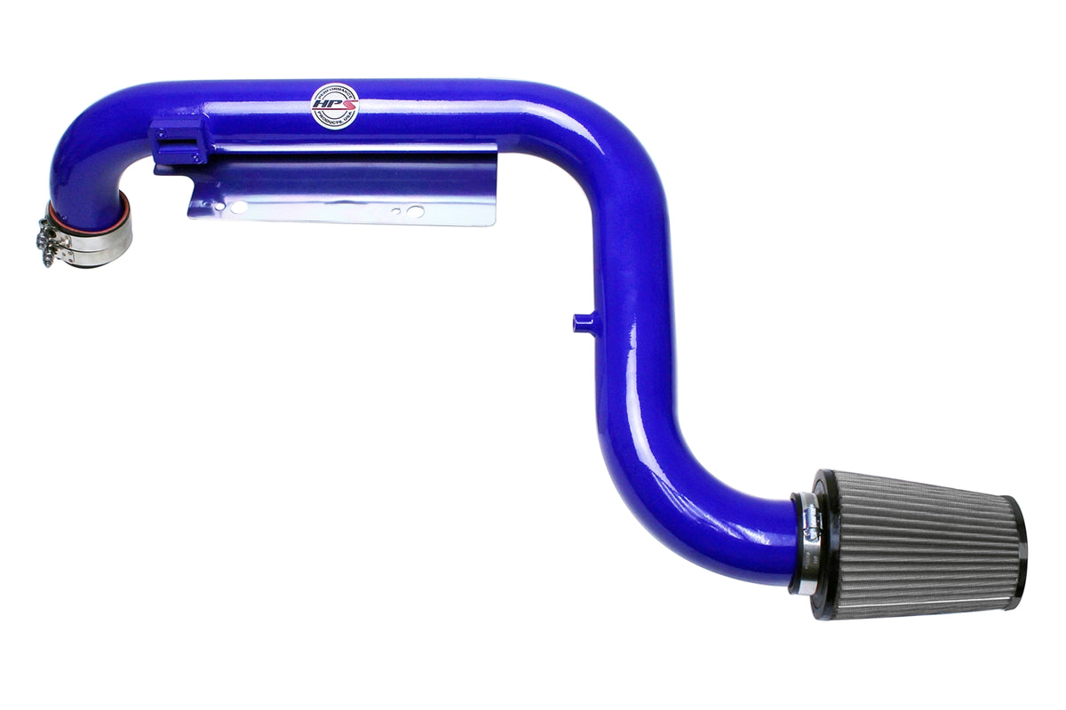 HPS Performance Air Intake Kit with Heat Shield Blue 827-565BL