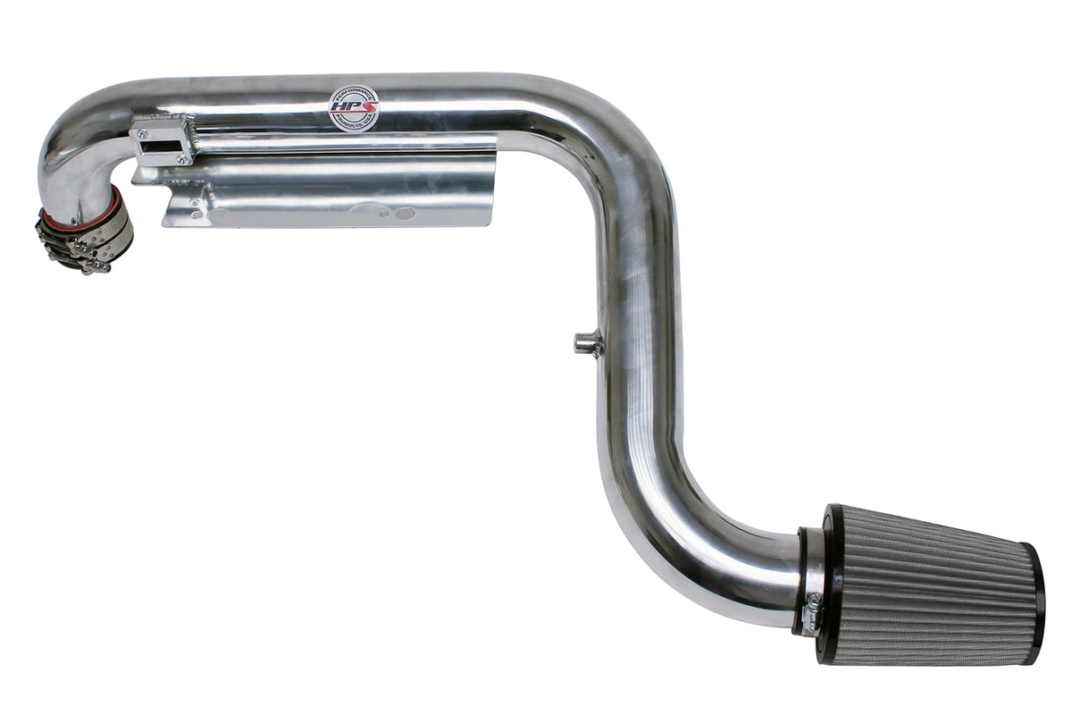 HPS Performance Air Intake Kit with Heat Shield Polished 827-565P