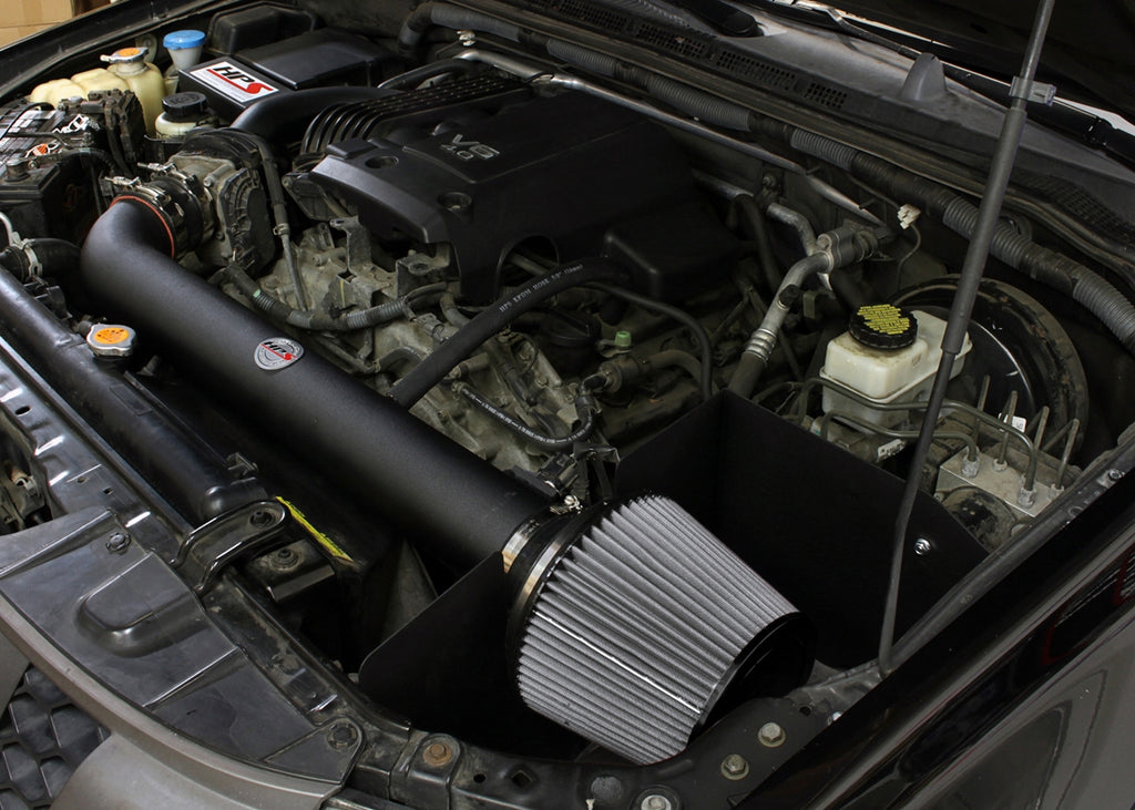 HPS Performance Air Intake Kit with Heat Shield (Black) - Nissan Frontier / Nissan Pathfinder / Nissan Xterra - (2005-2019 / 2005-2012 / 2005-2015)