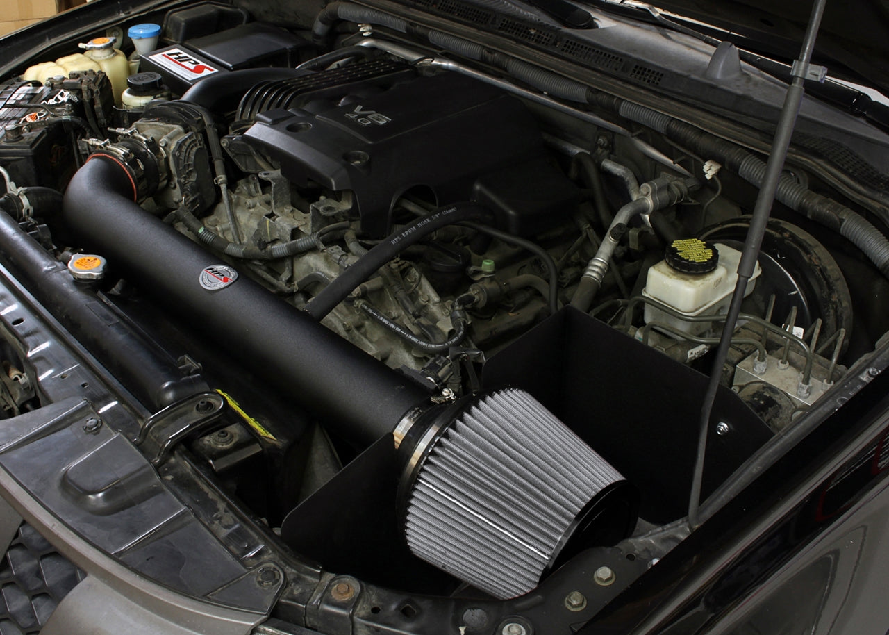 HPS Performance Air Intake Kit with Heat Shield, Black, 827-567WB
