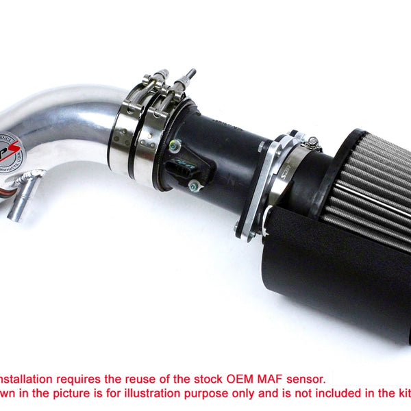 HPS Performance Air Intake Kit with Heat Shield Polished 827-570P
