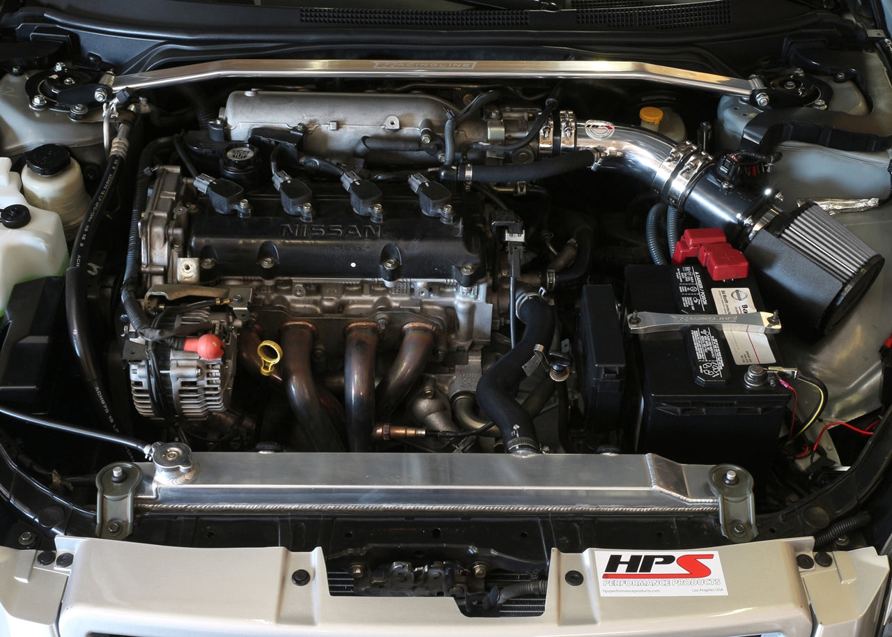 HPS Performance Air Intake Kit with Heat Shield (Polished) - Nissan Altima 4Cyl - (2002-2006)