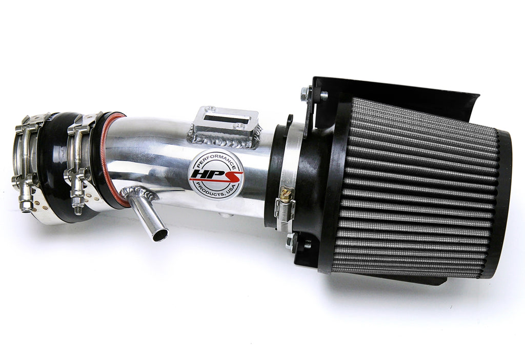 HPS Performance Air Intake Kit with Heat Shield Polished 827-572P