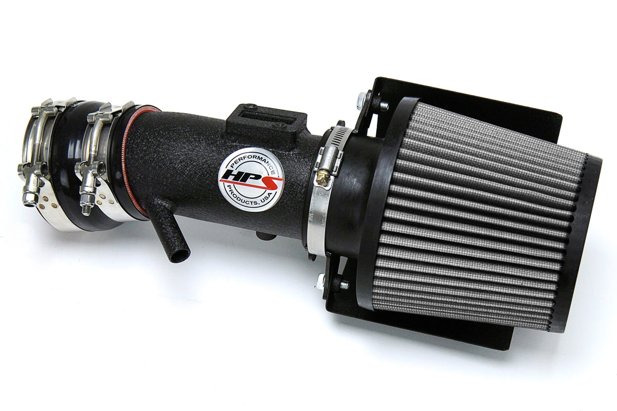 HPS Performance Air Intake Kit with Heat Shield Black 827-572WB