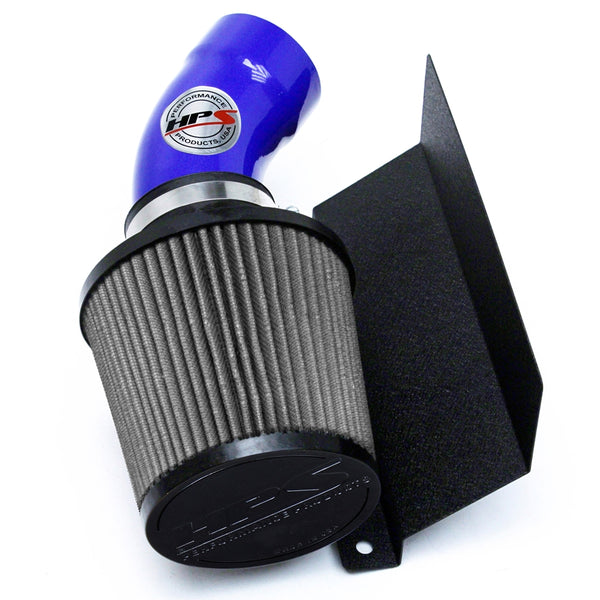 HPS Performance Air Intake Kit with Heat Shield Blue 827-574BL