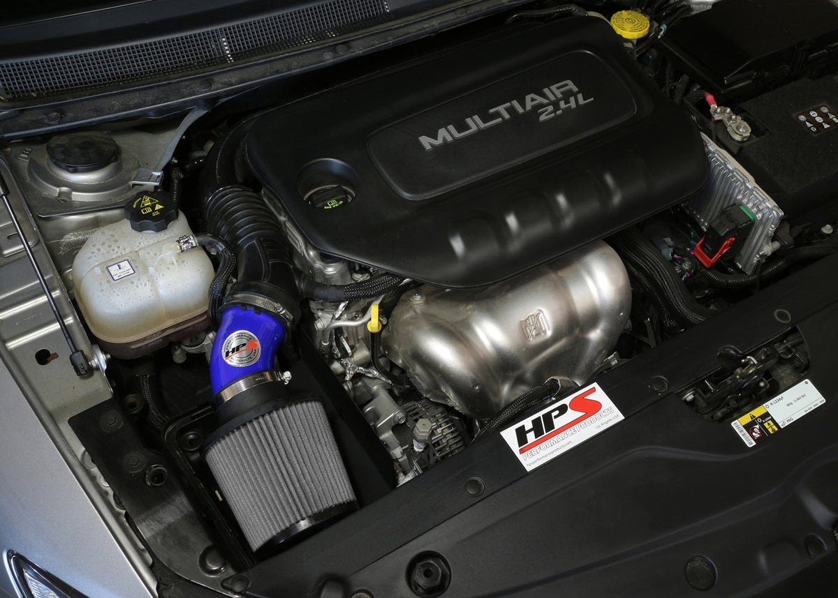HPS Performance Air Intake Kit with Heat Shield (Blue) - Chrysler 200 without MAF sensor. This intake does not fit vehicle / Chrysler 200 without MAF sensor - (2015-2017)
