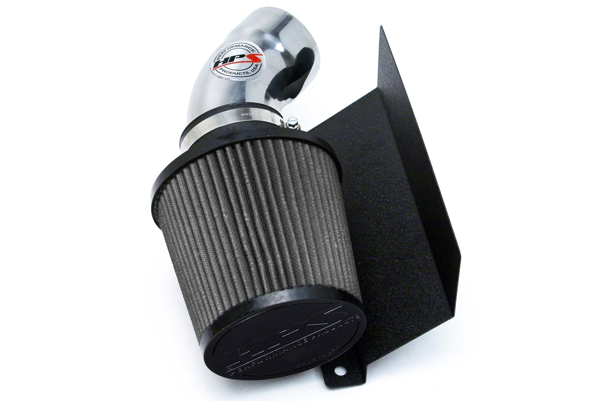HPS Performance Air Intake Kit with Heat Shield Polished 827-574P