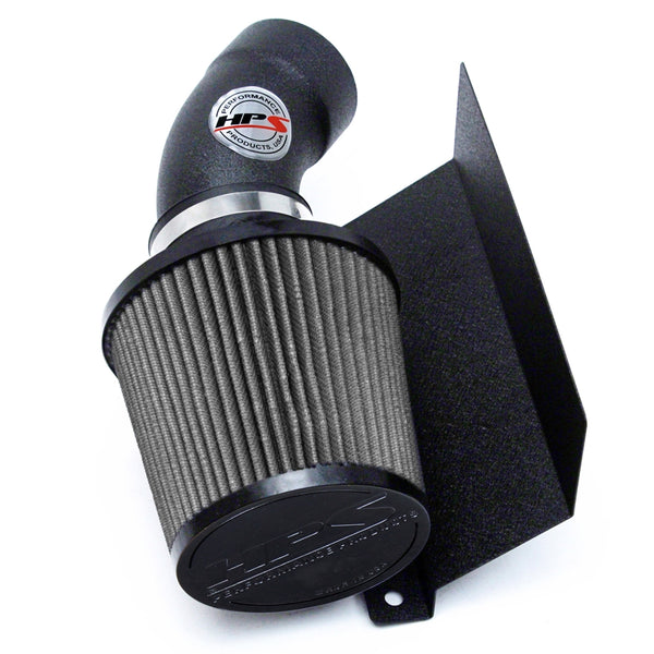 HPS Performance Air Intake Kit with Heat Shield Black 827-574WB