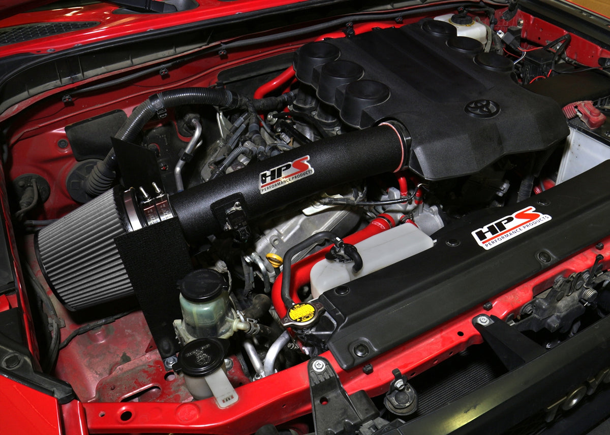 HPS Performance Air Intake Kit with Heat Shield (Black) - Toyota 4Runner . / Toyota 4Runner / Toyota FJ Cruiser - (2010-2017 / 2010-2024 / 2010-2014)