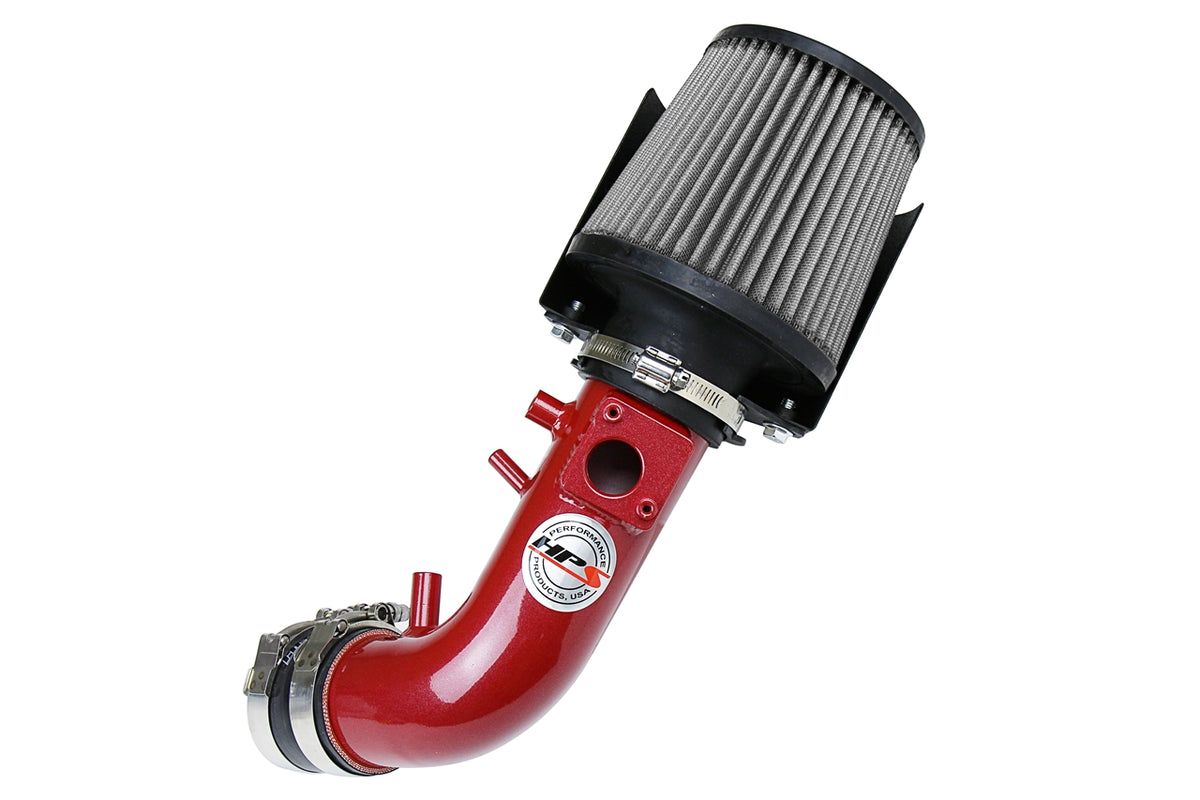 HPS Performance Air Intake Kit with Heat Shield Red 827-588R