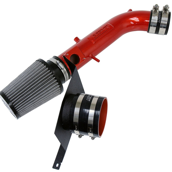 HPS Performance Air Intake Kit with Heat Shield Red 827-590R