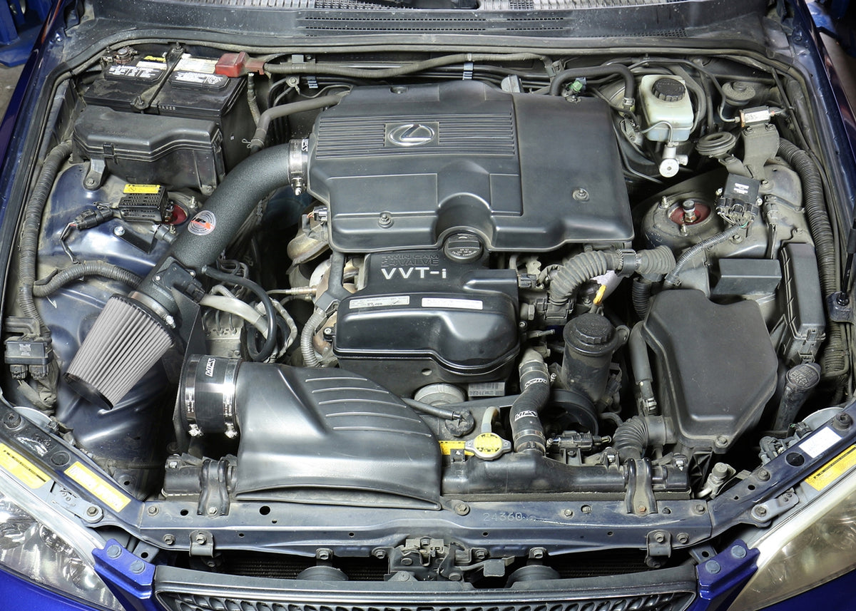 HPS Performance Air Intake Kit with Heat Shield (Black) - Lexus IS300 - (2001-2005)