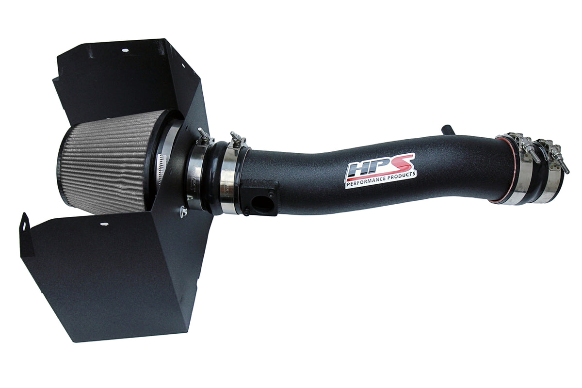 HPS Performance Air Intake Kit with Heat Shield Black 827-595WB