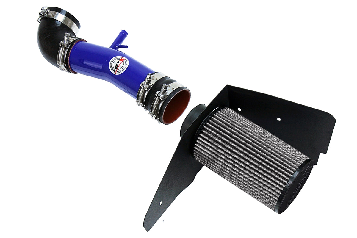 HPS Performance Air Intake Kit with Heat Shield Blue 827-596BL