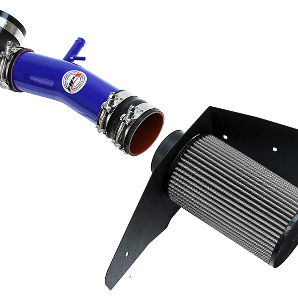 HPS Performance Air Intake Kit with Heat Shield Blue 827-596BL