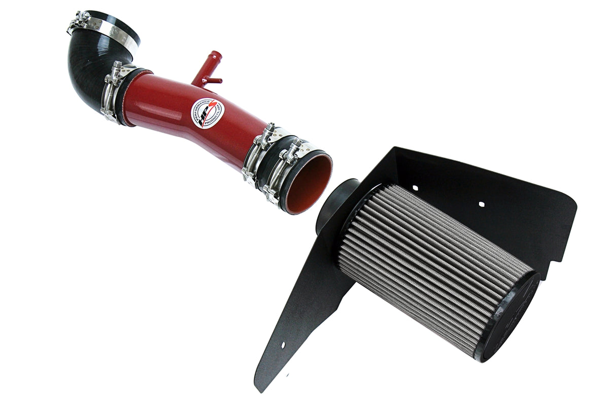 HPS Performance Air Intake Kit with Heat Shield Red 827-596R