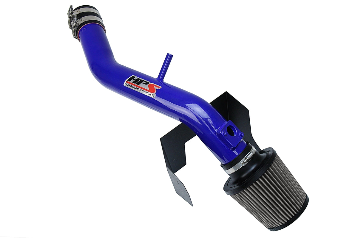 HPS Performance Air Intake Kit with Heat Shield Blue 827-597BL