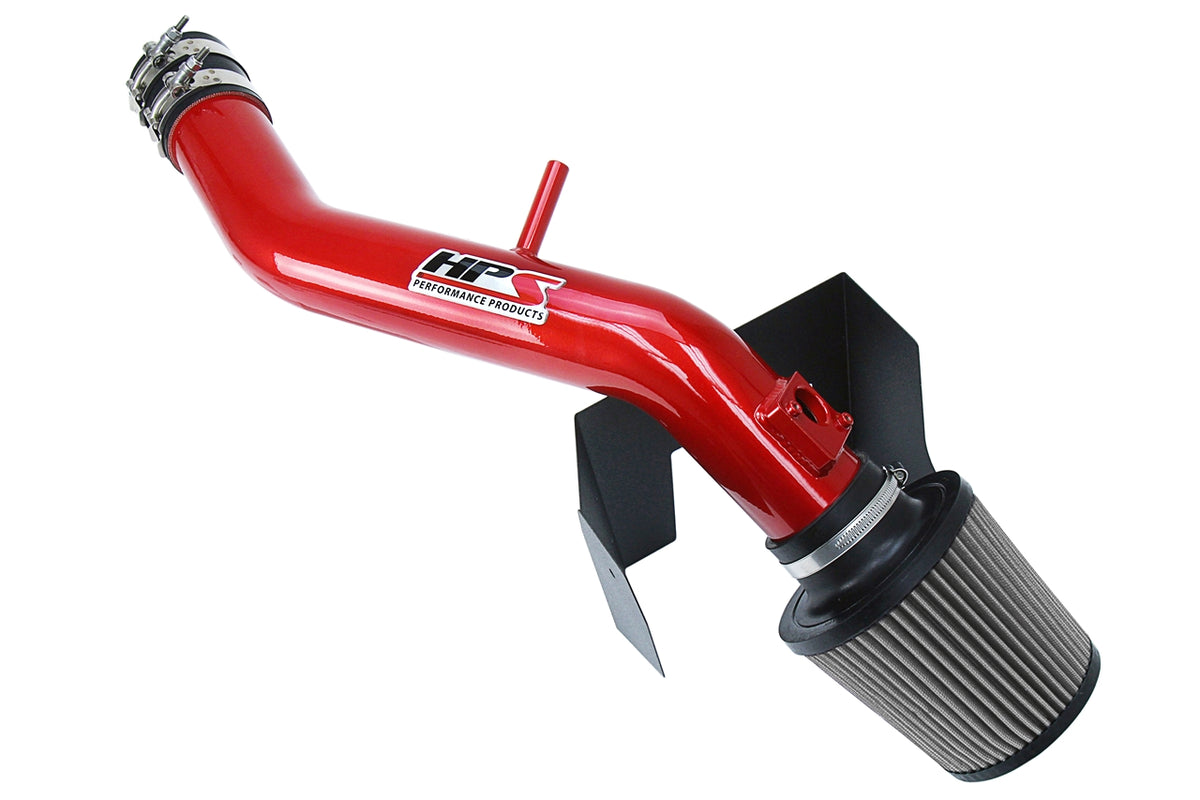 HPS Performance Air Intake Kit with Heat Shield Red 827-597R