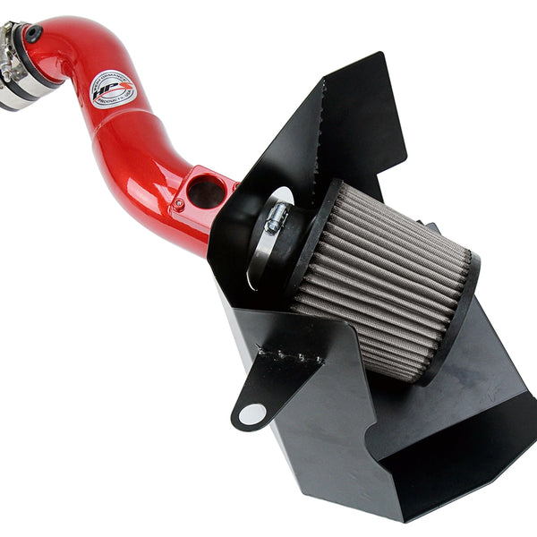 HPS Performance Air Intake Kit with Heat Shield Red 827-599R