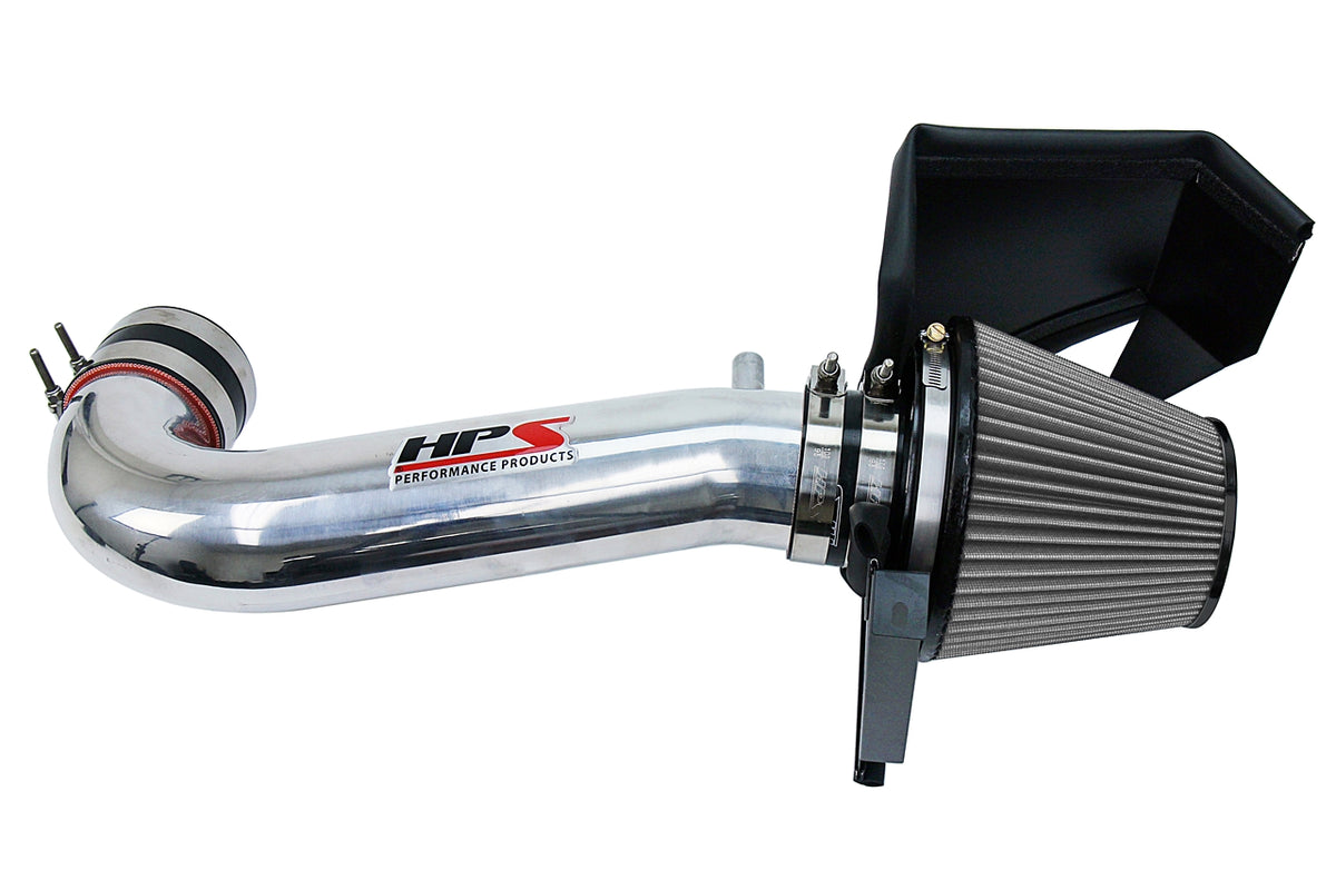 HPS Performance Air Intake Kit with Heat Shield Polished 827-600P