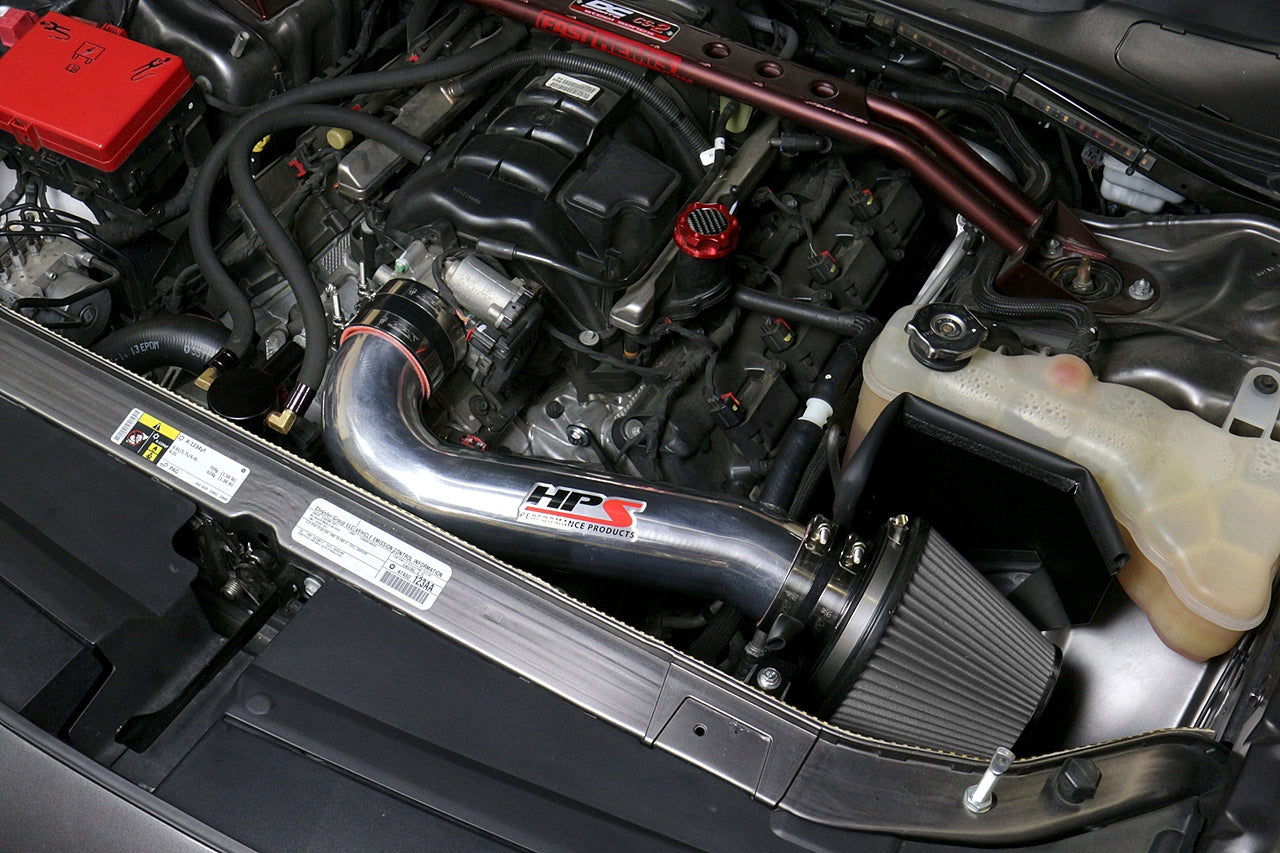 HPS Performance Air Intake Kit with Heat Shield (Blue) - Chrysler 300C except Shaker Hood / Dodge Challenger except Shaker Hood / Dodge Charger except Shaker Hood - (2011-2020)