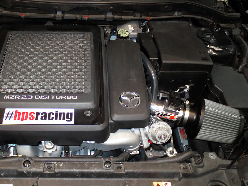 HPS Performance Air Intake Kit (Polished) - Mazda Mazdaspeed 3 . / Mazda Mazdaspeed 3 - (2007-2013)