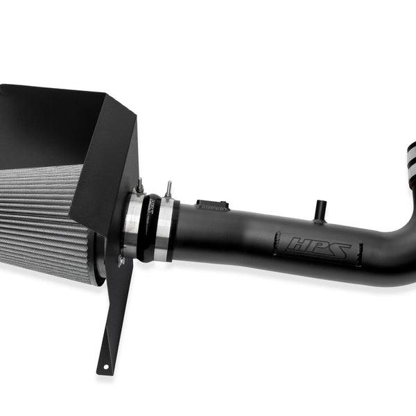 HPS Performance Air Intake Kit with Heat Shield Black 827-603WB