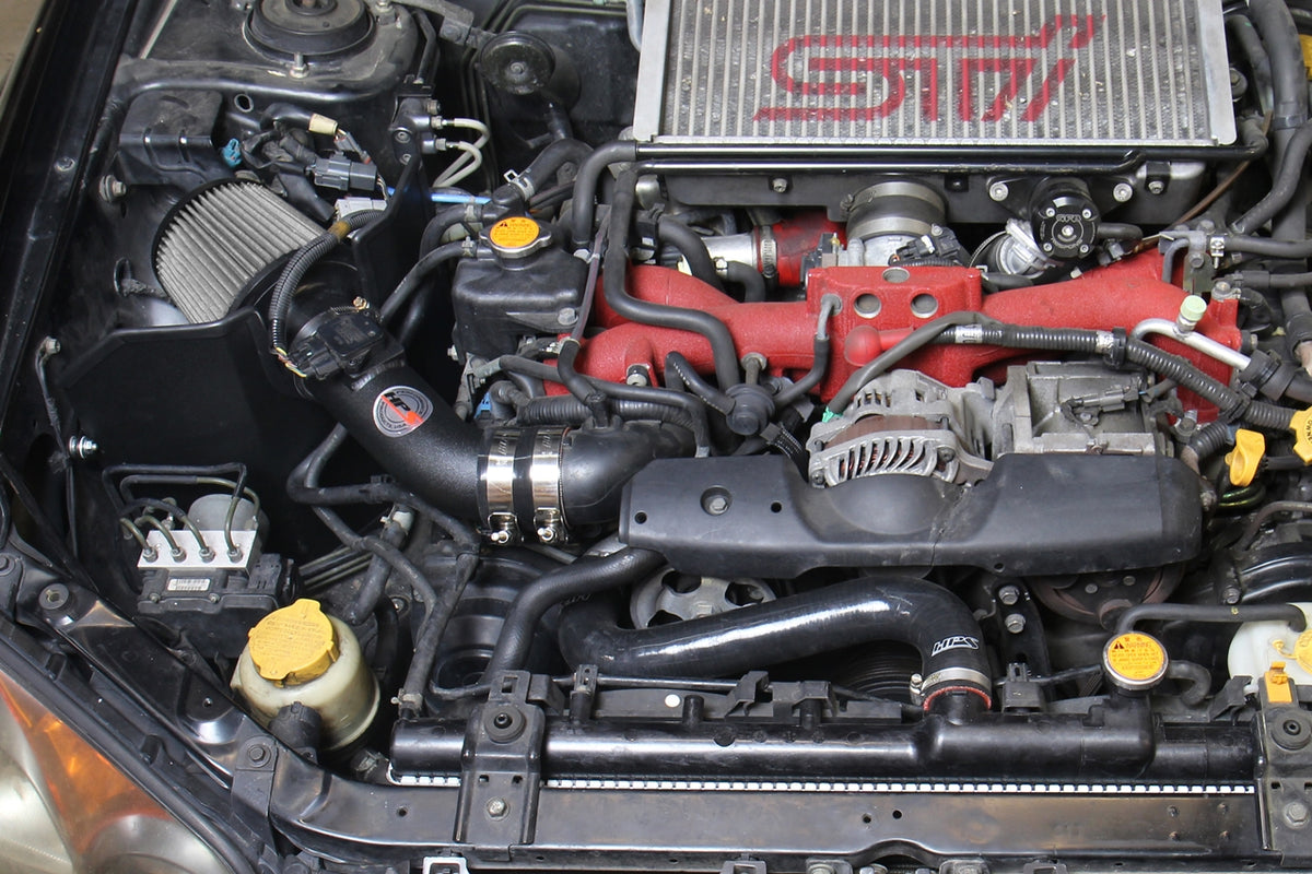 HPS Performance Air Intake Kit with Heat Shield (Black) - Subaru WRX / Subaru WRX STi - (2002-2007 / 2004-2007)