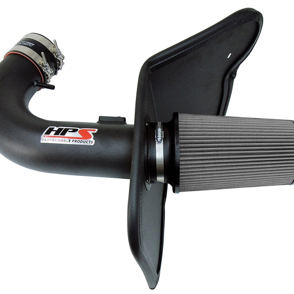 HPS Performance Air Intake Kit with Heat Shield Black 827-607WB