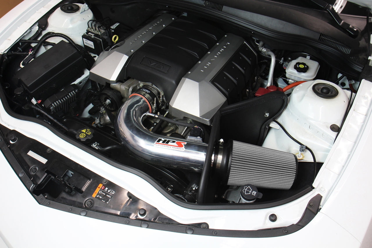 HPS Performance Air Intake Kit with Heat Shield (Blue) - Chevy Camaro SS - (2010-2015)