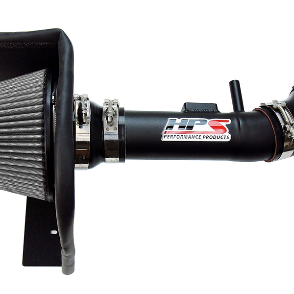 HPS Performance Air Intake Kit with Heat Shield Black 827-611WB