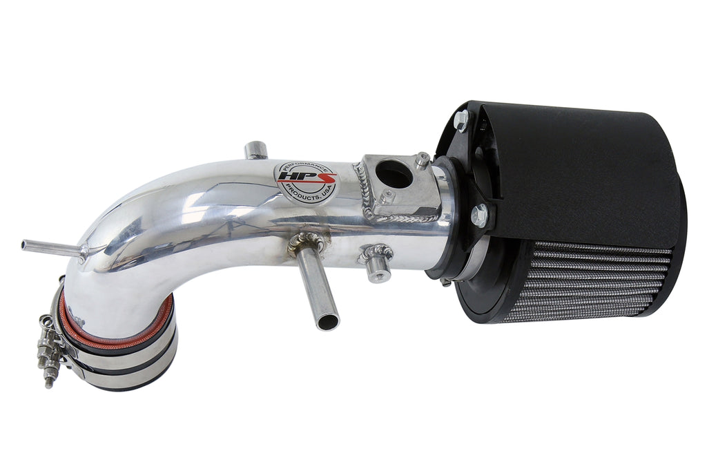 HPS Performance Air Intake Kit with Heat Shield Polished 827-612P