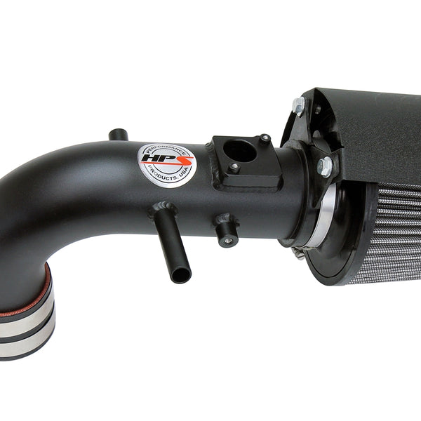 HPS Performance Air Intake Kit with Heat Shield Black 827-612WB