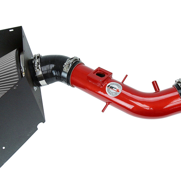 HPS Performance Air Intake Kit with Heat Shield Red 827-618R